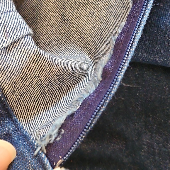 Hand Sewn Vintage Denim Skit With Eyelet Details - Picture 12 of 12